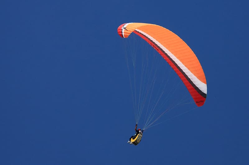 Der Sprung mit dem Fallschirm